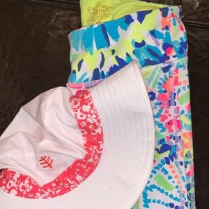 Lilly Pulitzer Luxletic Capri & Coolibar Sun Hat
